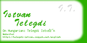 istvan telegdi business card